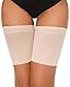 Voqeen Elastische Oberschenkelbänder Damen Socken Schenkel Band Oberschenkel Strumpfband Thigh Bands Oberschenkelband Anti-Chafing Anti-rutsch Nicht Scheuern Verhindern Reibung(Beige,78-82cm)