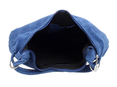 Image of Girly HandBags Womens Hobo Italian Suede Genuine Leather Shoulder Bag