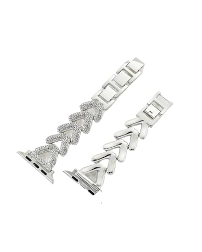 Pulsera de metal de moda para reloj Ultra acabado plata premium y eslabones de alta resistencia