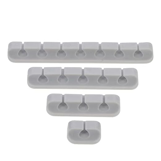 STOBOK 4St Cord Organizer Kabel Clips Silikone Självhäftande Tråd Hantering USB Mus Kabel Skrivbordsband Hållare För Kontor Hemm Skrivbord: