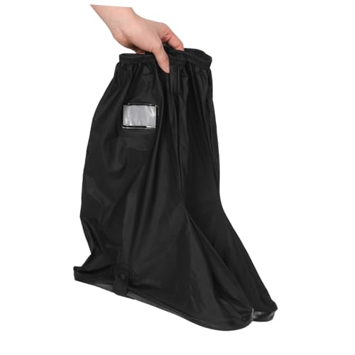 Veemoon 1 par de cubre zapatos exteriores de tubo alto para ciclismo, senderismo y clima lluvioso, reutilizables, de rápido calce para hombres y mujeres miniatura 4