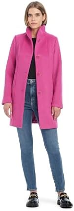 kate spade new york womens Mid-length High-collar Wool Coat