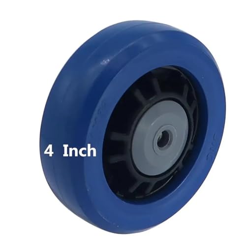 Roue en caoutchouc résistant de 4 pouces pour chariot moyen robuste - 2