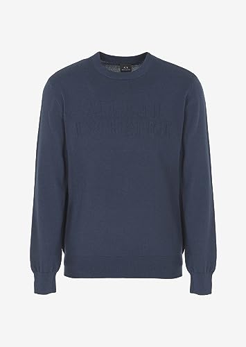 Armani Exchange Men's Merino Wool Mix Pullover Logo Sweater3