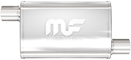 Magnaflow 11235 Satin Stainless Steel 2.25 Offset Oval Muffler by Magnaflow