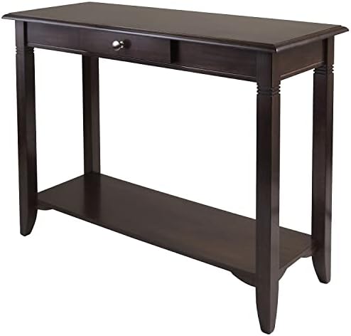 Winsome Nolan 30 x 40 x 15.98-Inch Composite Wood Console Table with Drawer, Cappuccino (40640)