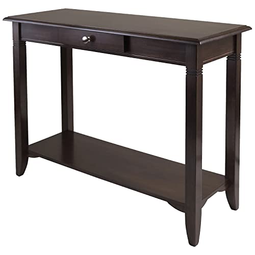 Winsome Nolan 30 x 40 x 15.98-Inch Composite Wood Console Table with Drawer, Cappuccino (40640)