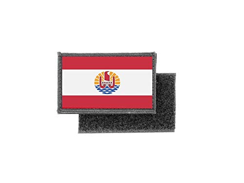 Akachafactory Toppa Patch Con Bandiera Della Polinesia Francese – Applique Ricamata 5x8 Cm, Idea Regalo