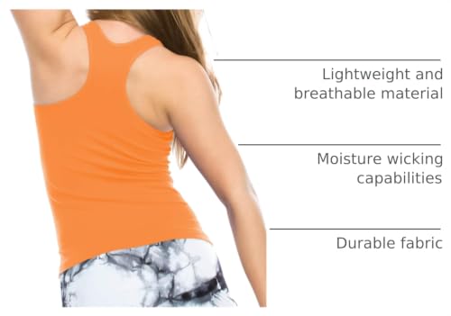 Image of Kurve Premium Girls Seamless Supersoft Wide Strap Comfortable Racerback Tank (Made with Love in The USA)