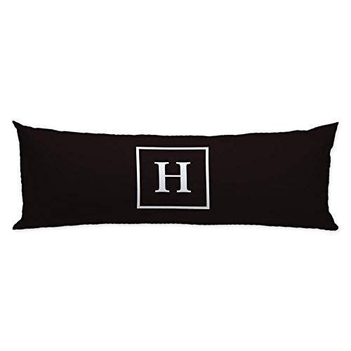 GUGLILI Black White Framed Initial Monogram H Body...