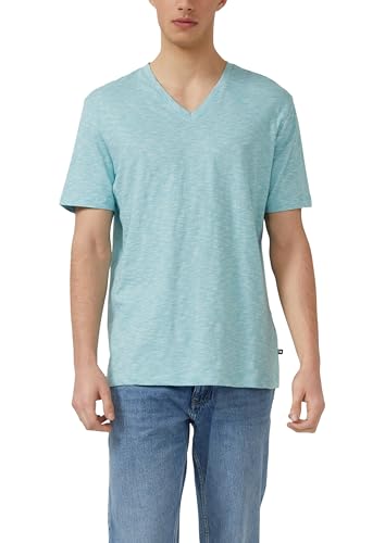 s.Oliver Herren T-Shirt – V-Ausschnitt, Regular Fit, Baumwolle – Ansicht 1
