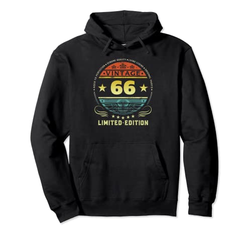 Decoraciones de cumpleaños para hombre, 66 cumpleaños, 66 cumpleaños Sudadera con Capucha