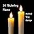Homemory Real Wax LED Flameless Taper Candles with Remote Timer, 9.6 Inches Ivory Candlesticks, Dripless Battery Operated 3D Flickering Flame for Fireplace Xmas Halloween