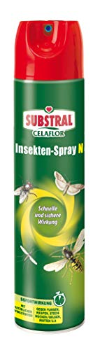 Preisvergleich Produktbild Substral Celaflor Insektenspray N, bekämpft fliegendes Ungeziefer wie Fliegen, Mücken, Wespen, Motten, u.a., 400 ml