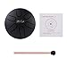 LeSage Mini Steel Tongue Drum 3 inch 6 notes Percussion Drum for Adults Beginner Yoga Meditation Small Handpan Drum Black Rain Drum