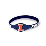 Fan Frenzy Silicone Bracelets | Officially Licensed NCAA College Football Bracelets, University of Illinois