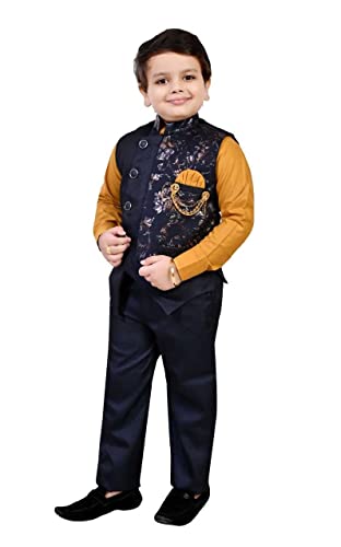 Image of ZOLARIO Stylish and Versatile 3 Piece Clothing Set Dress for Kids Boys, Coat, Pant and Shirt Set, Ideal for Wedding, Casual and Birthday.