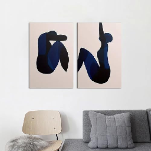 Art mural simple femme médiévale assise impressions sur toile HD 80x120cm