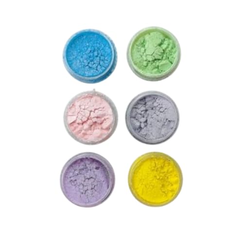 Image of Mica Powder Set (Pack of 12) - Vibrant, Cosmetic-Grade Pigments for Resin Art, Soap Making, DIY Crafts, Epoxy Resin, and More - Non-Toxic, Multicolor Powder (Multi Colour)