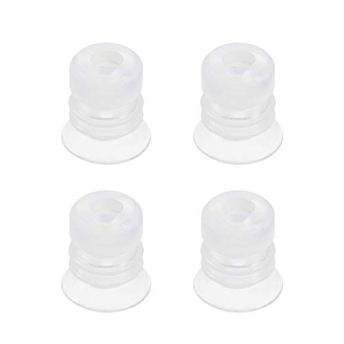 sourcing map Soufflet Ventouse 15mm Diamètre 16mm Longueur M5 Joint Silicone Vide Industriel Pneumatique Ventouse 4pcs