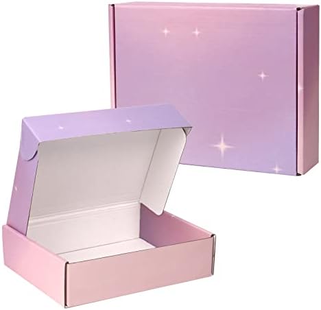 OUGEBOX Father's Day Gift Box, 8x6x2 Inch Mailer Boxes, Shipping Boxes for Small Business, Corrugated Mailing Cardboard Packaging Boxes, Set of 20