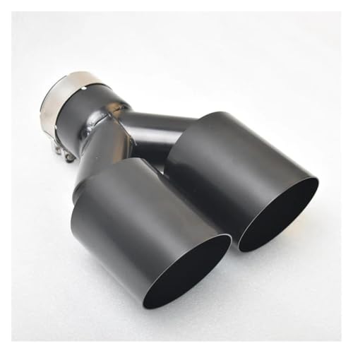 Tuyau d'échappement silencieux double tube en acier inoxydable pour finition haut de gamme