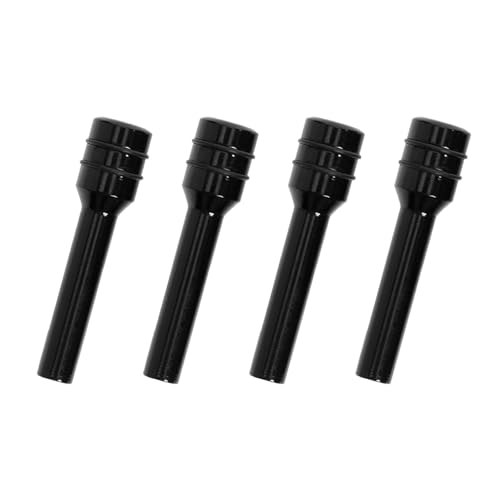 SWQS 4 PCS Car Door Lock Knobs, Aluminum Alloy Automotive Inner Door Lock Pull Pins Replacement, Universal Auto Lift Bolt Cover Cap, Car Decorative Accessories for Cars, SUVs, Trucks (Black)