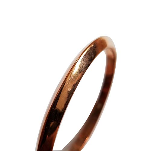 Indian Copper Bangle Bracelet Men Women Jointless Classic Design, Modern, Built tough, Trendy Golf Gift Kada - Choose Your Size4