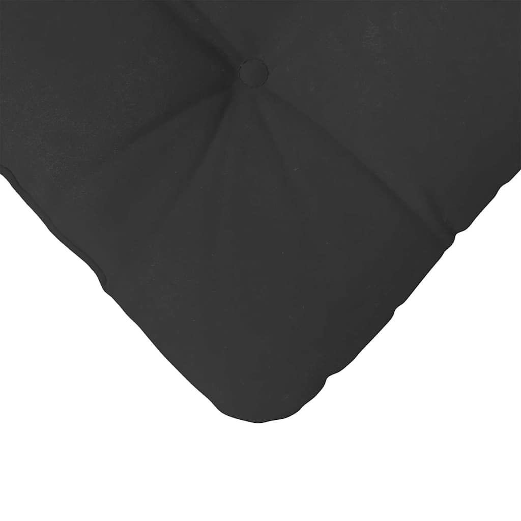 Sitzkissen 4er Set Schwarz 45 x 45 cm, Bequeme Stuhlkissen aus Mikrofaser für Esszimmer und Wohnzimmer, formstabile Dekokissen mit abnehmbarem Bezug und weicher Füllung