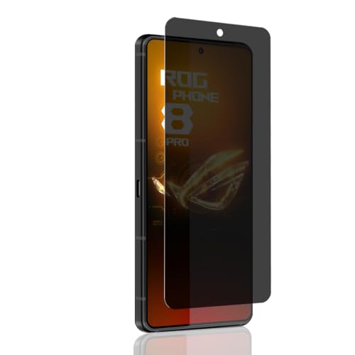 Jaavkkma 1 Stück Sichtschutz Schutzfolie für ASUS ROG Phone 8/8 Pro/9/9 Pro Panzerglas, Härte 9H/Bläschenfrei/Anti-Spy, Displayschutzfolie für ASUS ROG Phone 8/8 Pro/9/9 Pro - Privacy Gehärtetes Glas