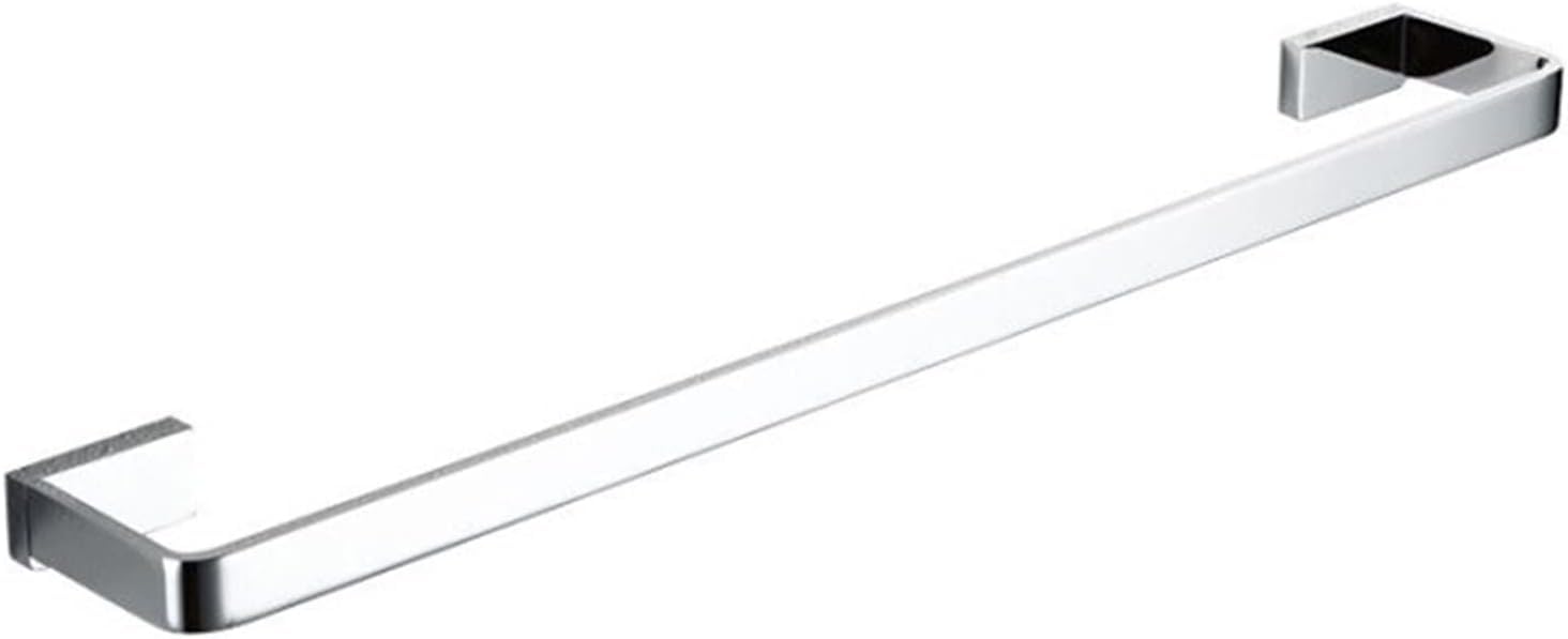 Square Chrome Bathroom Towel Bar Rail - Single Towel Hanger For Kitchen And Bath,40cm