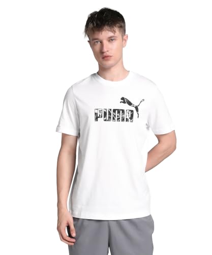 Image of Puma Men's Letter Print Regular Fit Tees