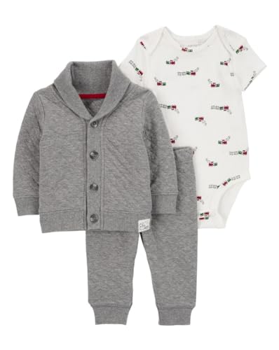 Reviews de Conjuntos para Bebé - 5 favoritos. 44 Carter's - Juego de 3 piezas para bebé (oso polar), Doble tela/tren, 18 meses