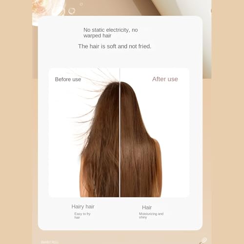 Cepillo alisador de pelo antiquemaduras herramienta de peinado compacta para mujer y melena corta 4