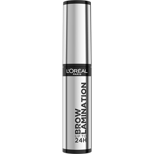 L'Oréal Paris Brow Lamination Gel transparente Fijador de cejas, Dura hasta 24 horas