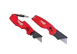 Milwaukee FASTBACK Compact Knife, and FASTBACK 6-in-1 Folding Utility Knives, w/ Blade (knife 2pack)