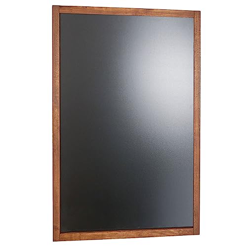 Danieli Store | Pizarra Negra para Rotuladores de Tiza Líquida Easy | Pizarra de Pared en Madera de Haya Maciza | Pizarra para Bares y Restaurantes de Pared. Kit de Fijación Incluido (80x120 cm)