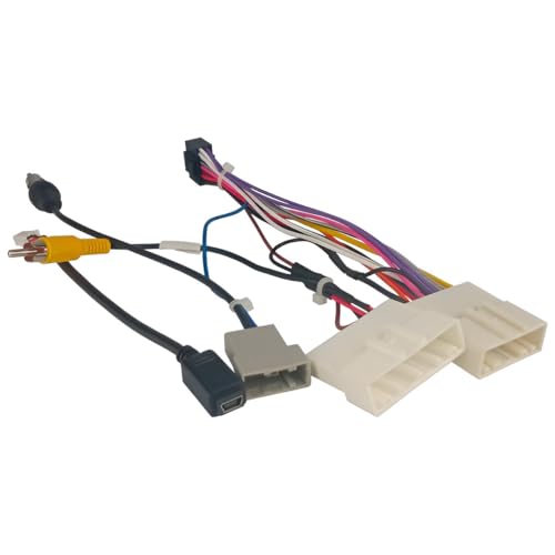 Sound way - Adaptateur d'interface ISO, récupération de caméra et Faisceau Câble Connecteur ISO Compatible avec Nissan