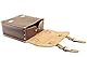 Kleine Leder Hecktasche mit Schnellverschluss Gepäckträger Tasche Packtasche Braun passend für Simson Schwalbe Sperber Star Spatz KR50 KR51 SR4 …