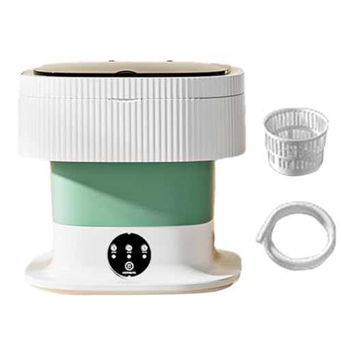 ポータブル洗濯機 - 10L Miini洗濯機、スピン乾燥機付き | 40-60W折りたたみ式Miini洗濯機 | 衣類洗濯機 | 下着、ベビー服、靴下、小物用洗濯機、旅行用