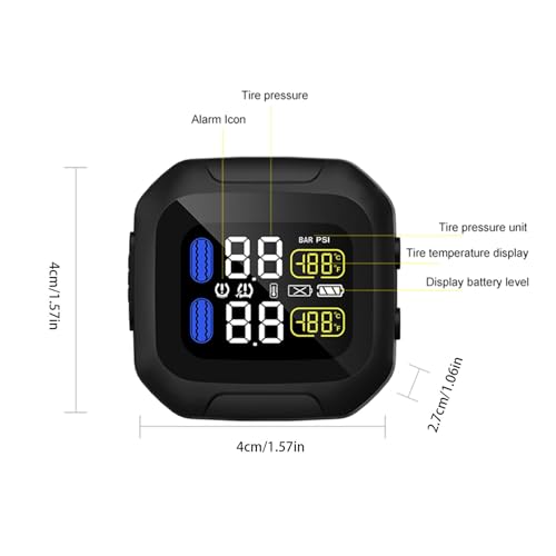 Batterie TPMS moto solaire pour éviter les crevaisons et chutes - 2