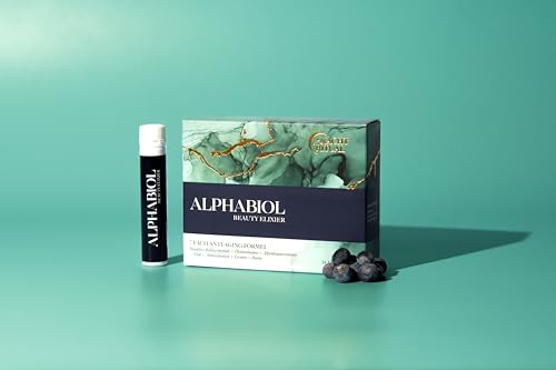alphabiol Kollagen + Hyaluronsäure – Luxus Beauty-Drink I Schöne Haut von innen I Hochwertige...