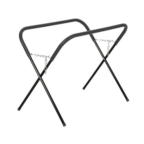 Folding Work Stand, 750 LBS Capacity Portable Work Stand for Bumpers, Fenders, Doors, Hoods Works, Foldable Work Bench for Garage & Shop Black Standar