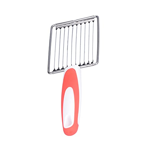 aqxreight Coltello per Affettare la Frutta del Prosciutto del Pomodoro del Taglierino della Carne del Pranzo 'acciaio Inossidabile con la Maniglia Antiscivolo per la (ORANGE)