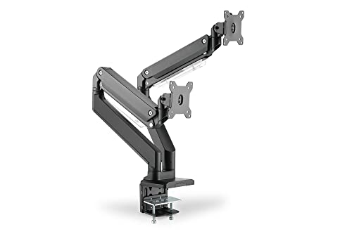Soporte de mesa para monitor doble DIGITUS muelle neumático hasta 35 pulgadas y 15kg