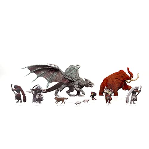 Figurine D&D 2D Dragon Blanc Jeune Adulte Icewind Dale Set 3 - 3