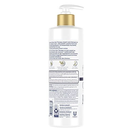 Dove Hair Therapy Shampoo Hair Care For Split Ends And Damaged Hair Rescue And Protect Sulfate Free Shampoo 13.5 Oz thumb #1