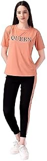 Round Neck Cotton Tracksuits - Soft & Comfortable Loungewear for Casual Wear, Gym, Jogging, Running, Yoga - Stylish womens... Price In India