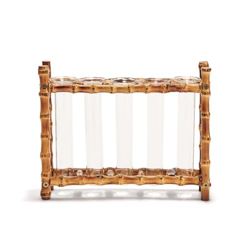 Two'S Company WTR006-LD Natural Bamboo Vase Includes 5 Glass Tubes thumb #2