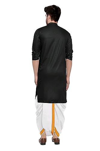 Image of Trustous Kurta Dhoti set for Mens (mahraj dhoti with kurta plain and classis look)
